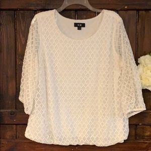 A lovely white blouse.